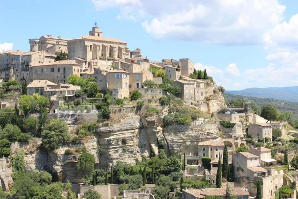 Gite Aux Bons Voisins Gordes Bagian luar foto